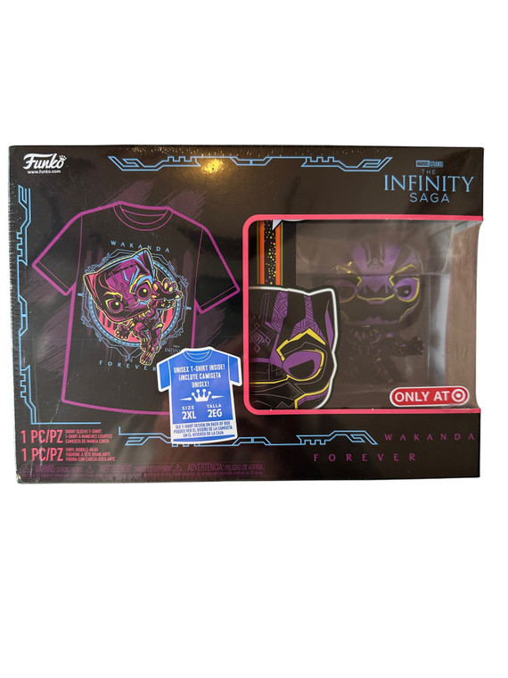 Funko Pop! & 2XL Adult T-Shirt - Black Panther (Target Exc)