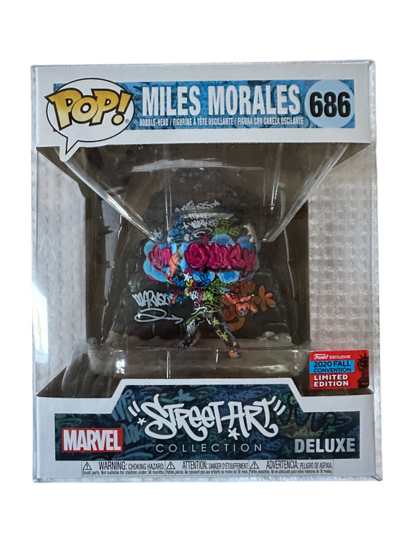#686 Funko Pop! 6" Miles Morales Street Art (20 Fall Con Exc)