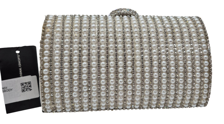 White Pearl Ranndi Clutch or Crossbody