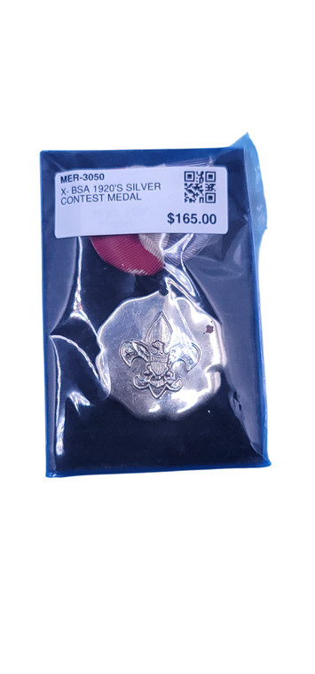 X- BSA 1920'S SILVER CONTEST MEDAL