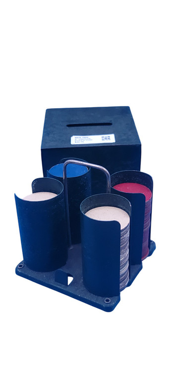 X- VINTAGE POKER CHIP CASE & CHIPS