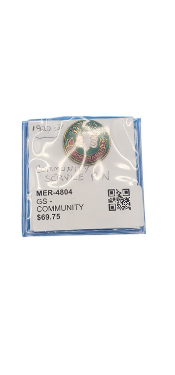 GS - COMMUNITY SERVICE PIN - 1922-31