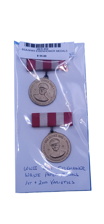 X - BSA/WWII EISENHOWER MEDALS