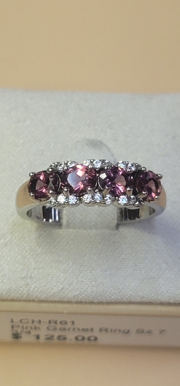 PINK GARNET RING