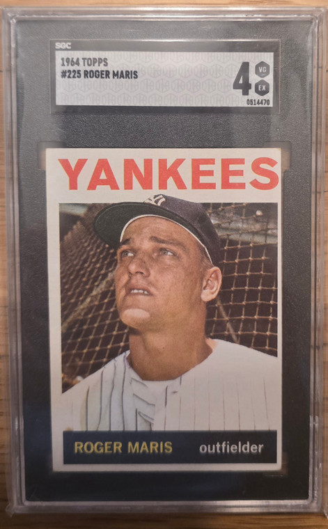 1964 TOPPS ROGER MARIS #225 SGC 4