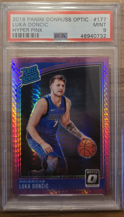 2018 DONRUSS OPTIC HYPER PINK RC PSA 9