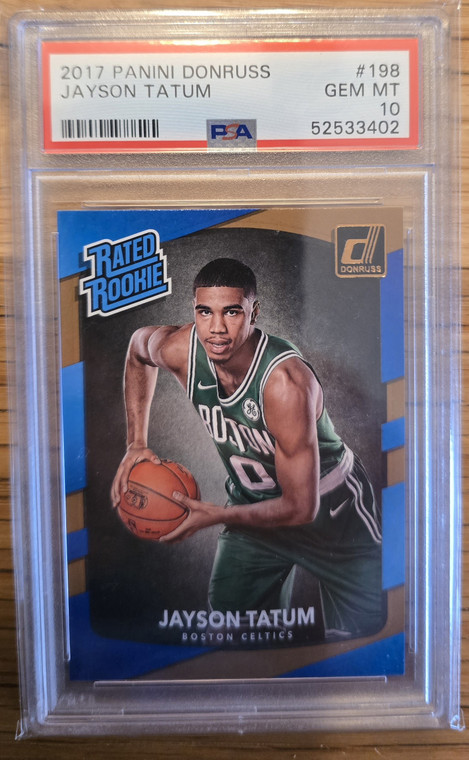 2017 DONRUSS JAYSON TATUM RC PSA 10