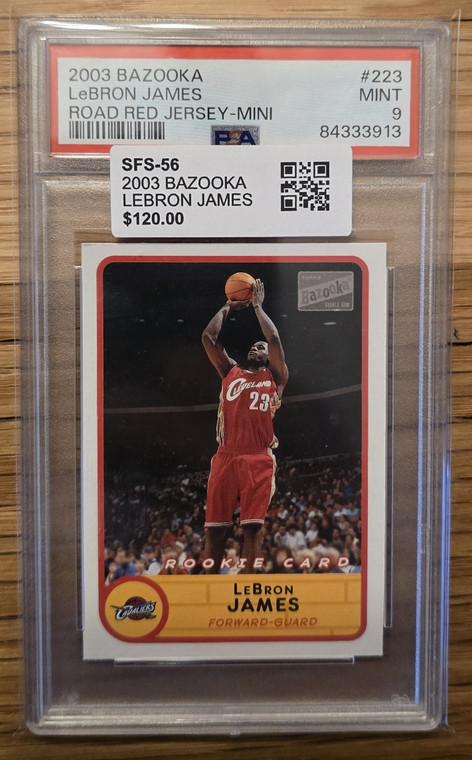 2003 BAZOOKA LEBRON JAMES RC MINI PSA 9