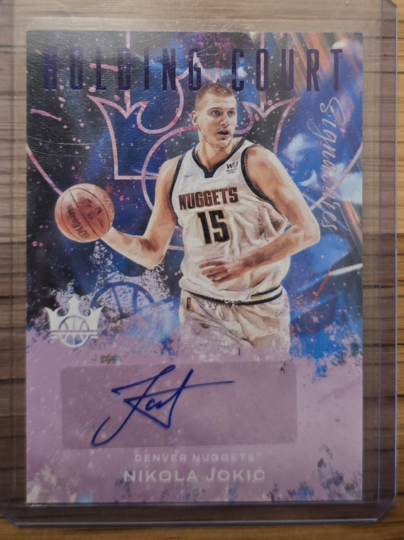 2021-22 COURT KINGS NIKOLA JOKIC HOLDING COURT AUTO /35