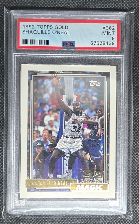 1992-93 Topps Gold Shaquille O'neal Rc Psa 9