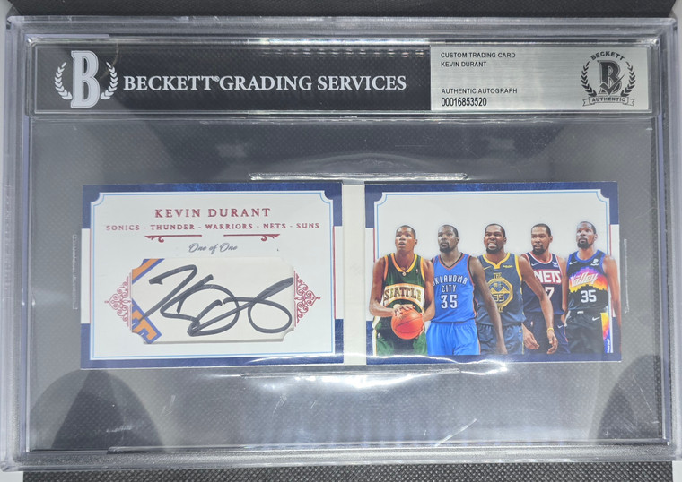 Kevin Durant Booklet Auto 1/1 Custom Card Bgs Authentic
