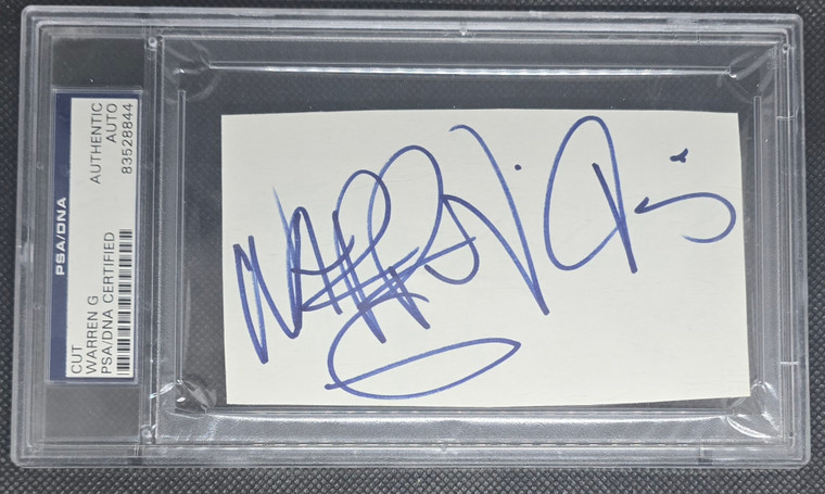 Warren G Autographed Cut (rapper) Psa Authentic