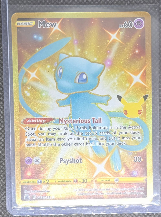 Pokemon Celebrations Mew Gold