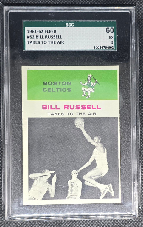 1961-62 Fleer Bill Russell #62 Sgc 5
