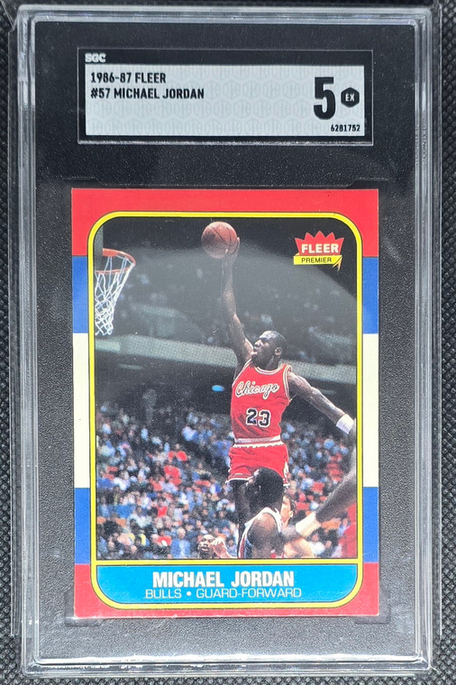 1986-87 Fleer Michael Jordan Rc #57 Sgc 5