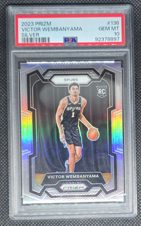 2023 Prizm Silver Victor Wembanyama Rc Psa 10