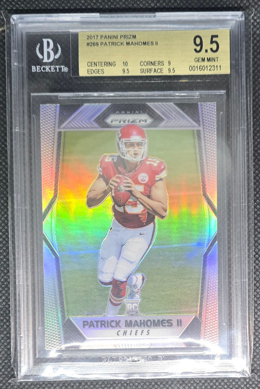 2017 Prizm Silver Patrick Mahomes Rc Bgs 9.5
