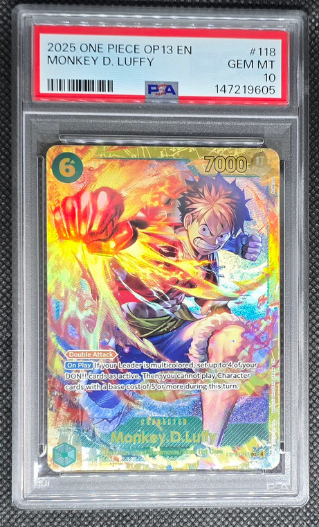 2025 One Piece Monkey D. Luffy Psa 10