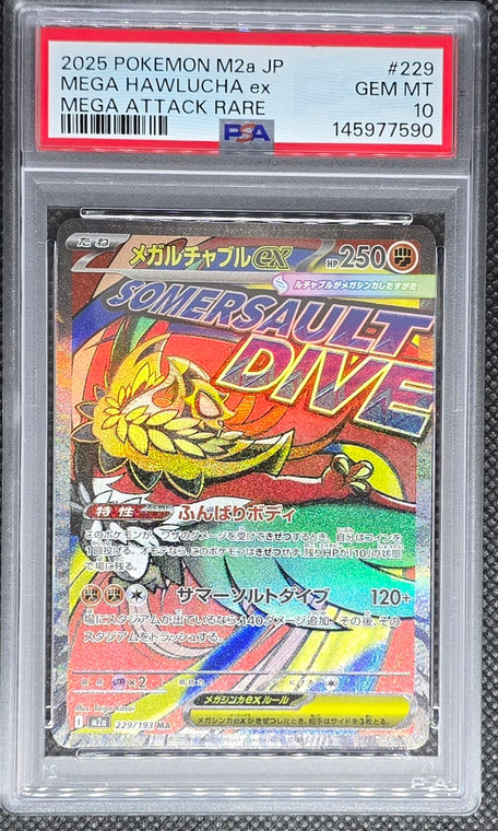2025 Pokemon Mega Hawlucha Ex Rare Psa 10