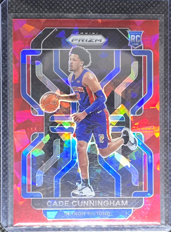 2021-22 Prizm Red Cracked Ice Cade Cunningham Rc