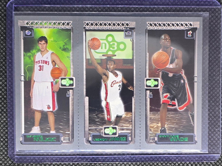 2003-04 Topps Matrix Lebron James/wade/milicic Rc