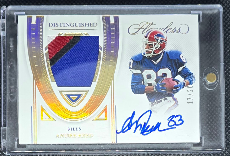 2022 Flawless Andre Reed Distinguished Patch Auto /20