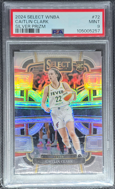2024 Select Silver Prizm Caitlin Clark Rc Psa 9