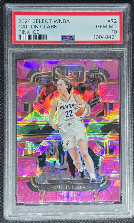 2024 Select Pink Ice Caitlin Clark Rc Psa 10
