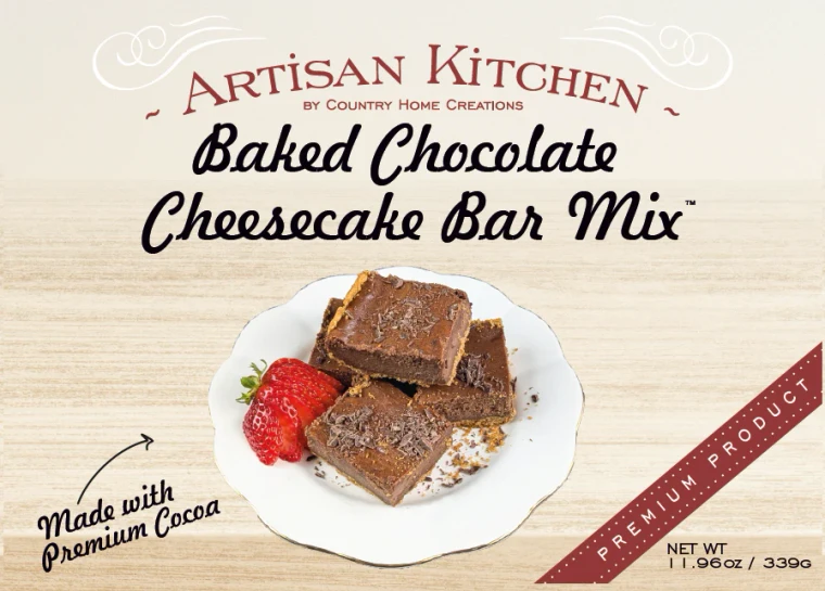 Artisan Kitchen- Baked Chocolate Cheesecake Bar Mix