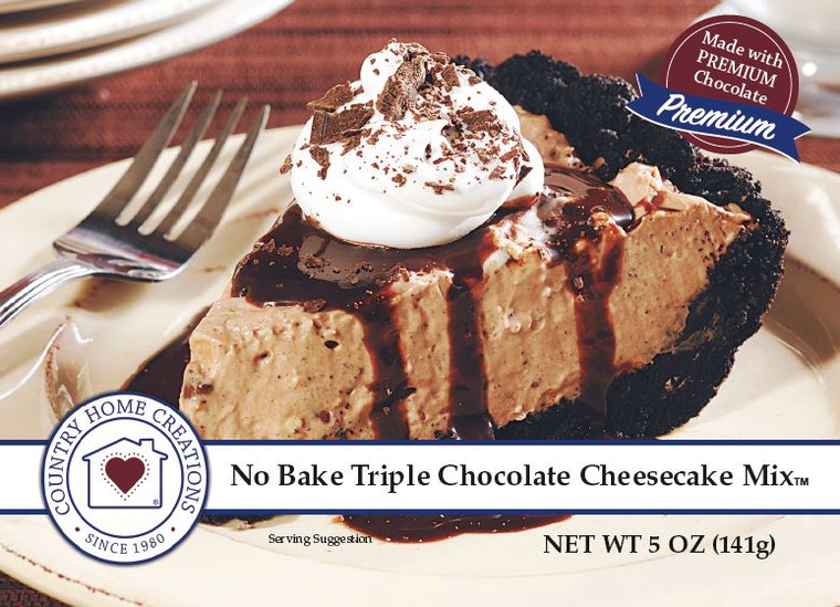No Bake Triple Chocolate Cheesecake Mix