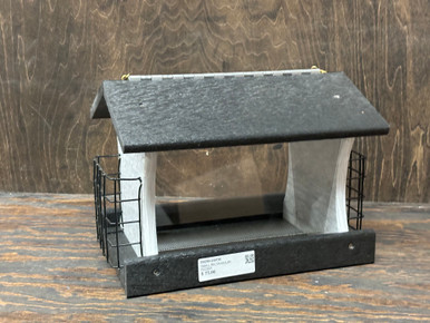 Rectangular Suet SMALL RECTANGULAR FEEDER W/SUET-BLACK/MARBLE - SFM SHOP