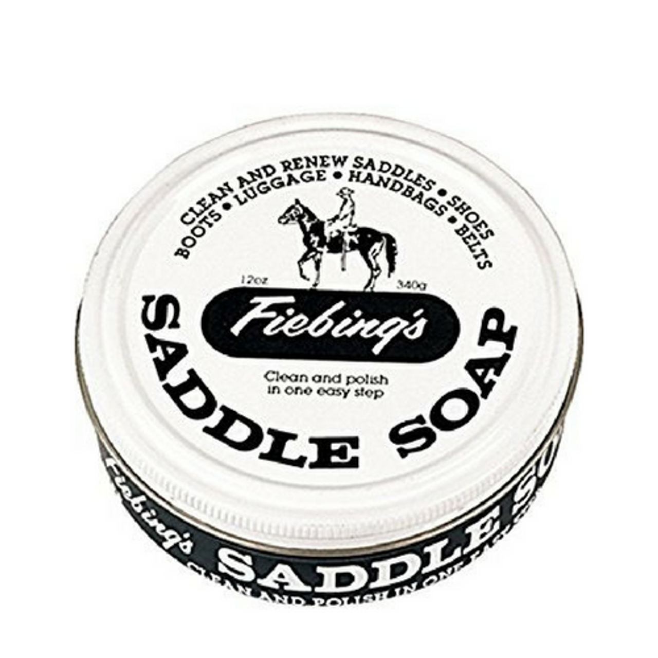 FIEBING'S BLACK SADDLE SOAP 12 OZ