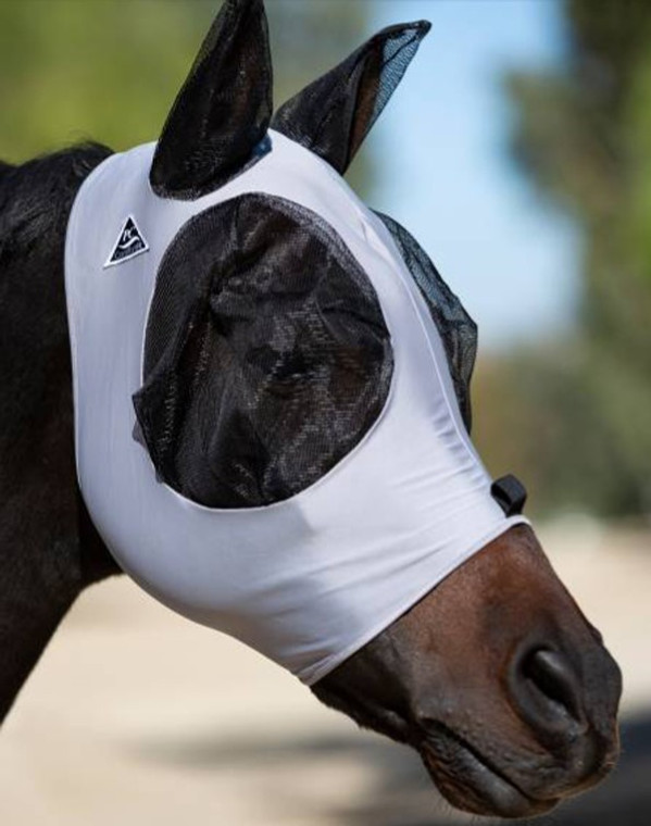 Comfort Fit Lycra Fly Mask Charcoal