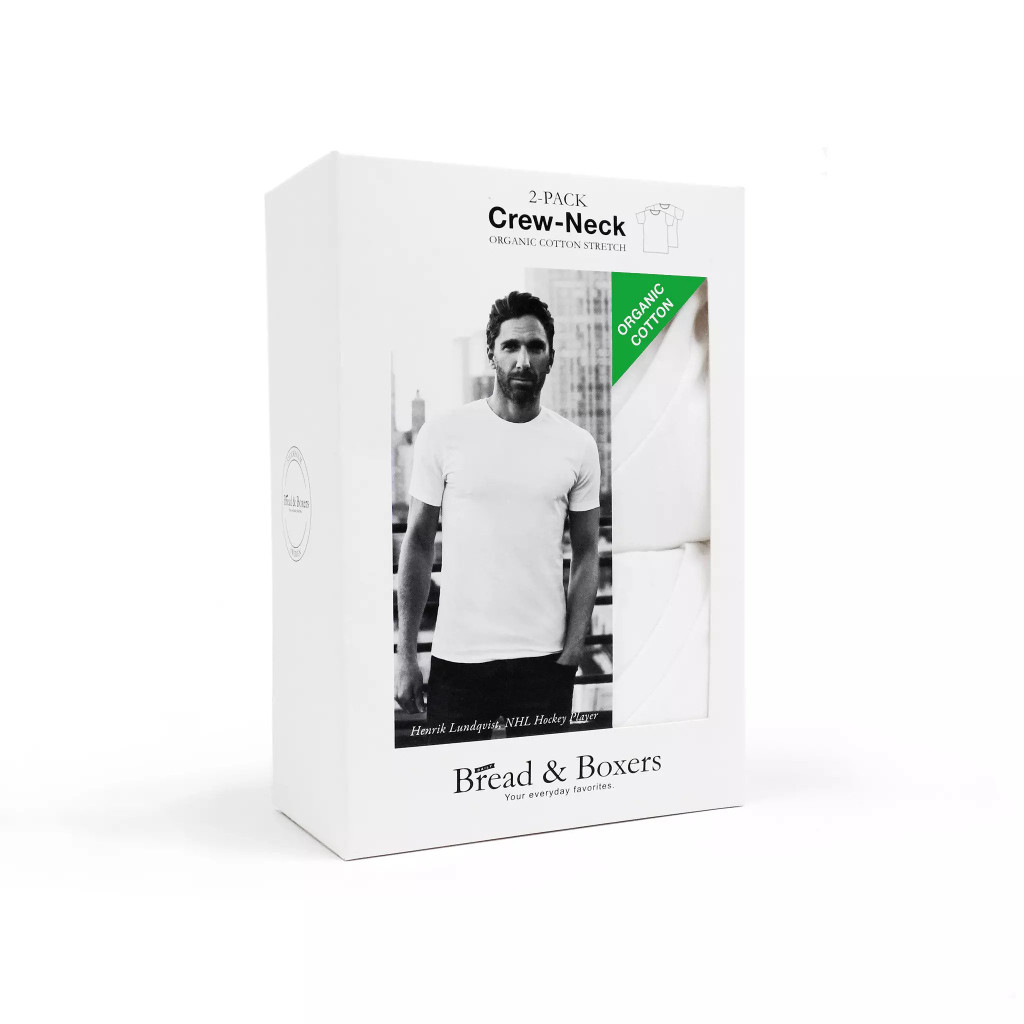 Bread & Boxer 2 pack crewneck cotton tee.