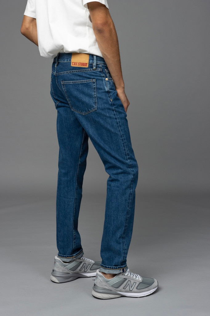 C.O.F. Studio kuroki selvedge jean in a 6x wash.  The fit is the M2.
