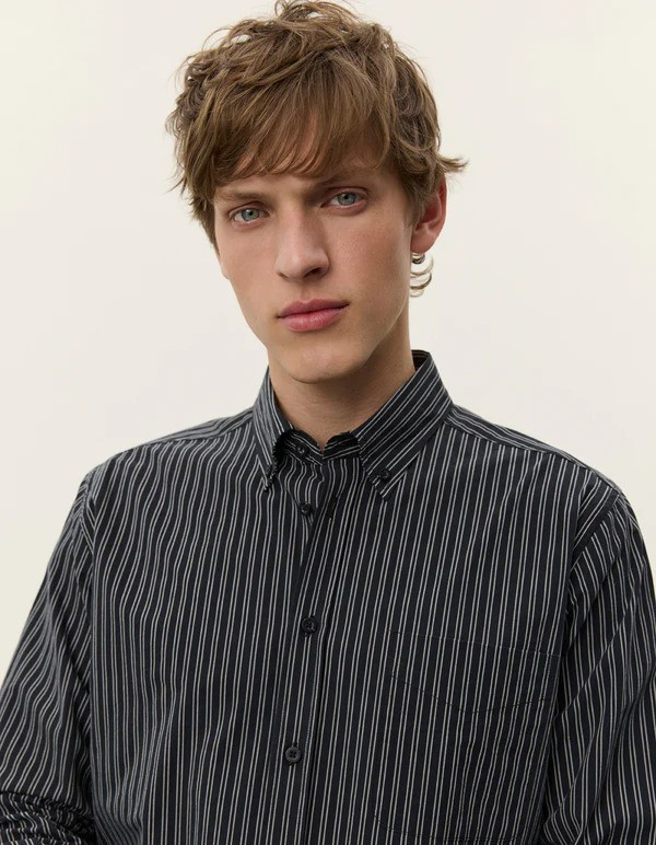 Les Deux Kent Stripe poplin shirt.