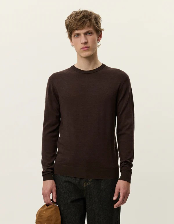 Les Deux Greyson merino knit crewneck.