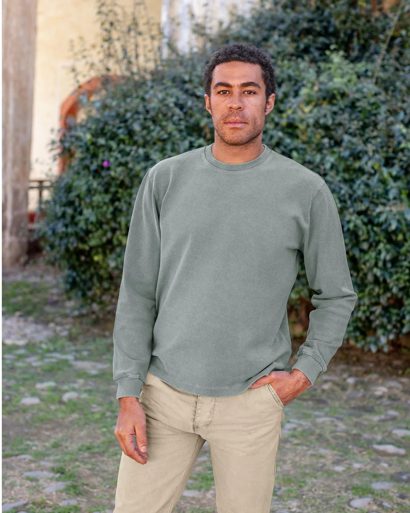 Alex Crane Caza crew sweatshirt in organic cotton.