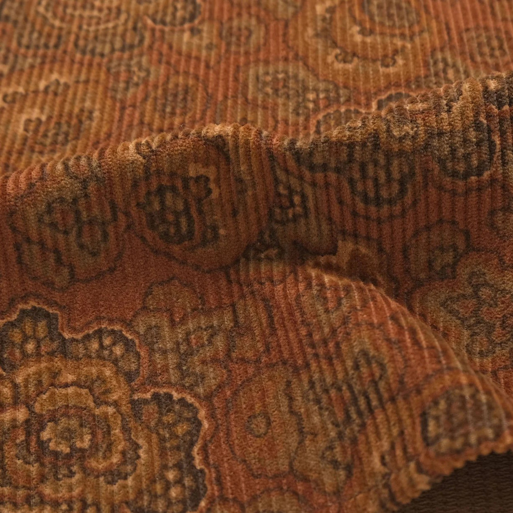 Outclass printed corduroy trouser.