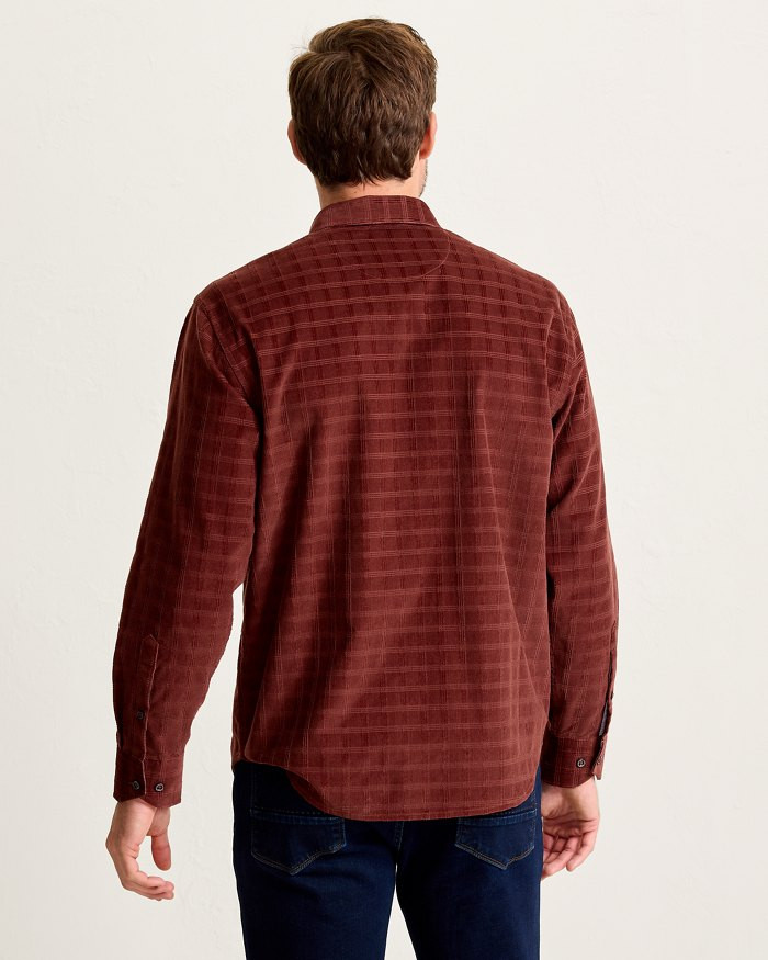 Tommy Bahama Check Island Corduroy shirt.