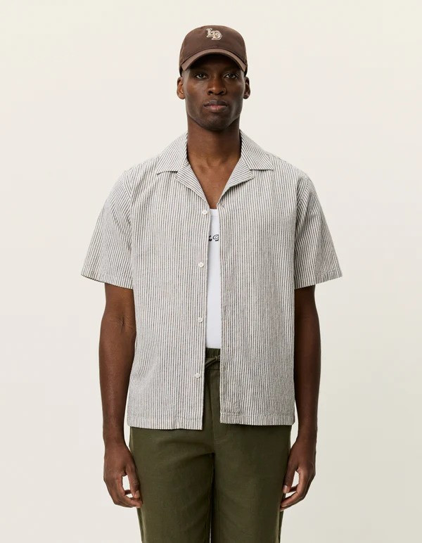 Les Deux Lucas short sleeve cotton/linen shirt.