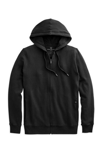 Mack Weldon Full Zip Hoodie in soft fabric with zip front and hood