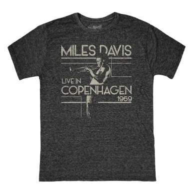 Original Retro Brand Miles Davis tri-blend graphic tee.
