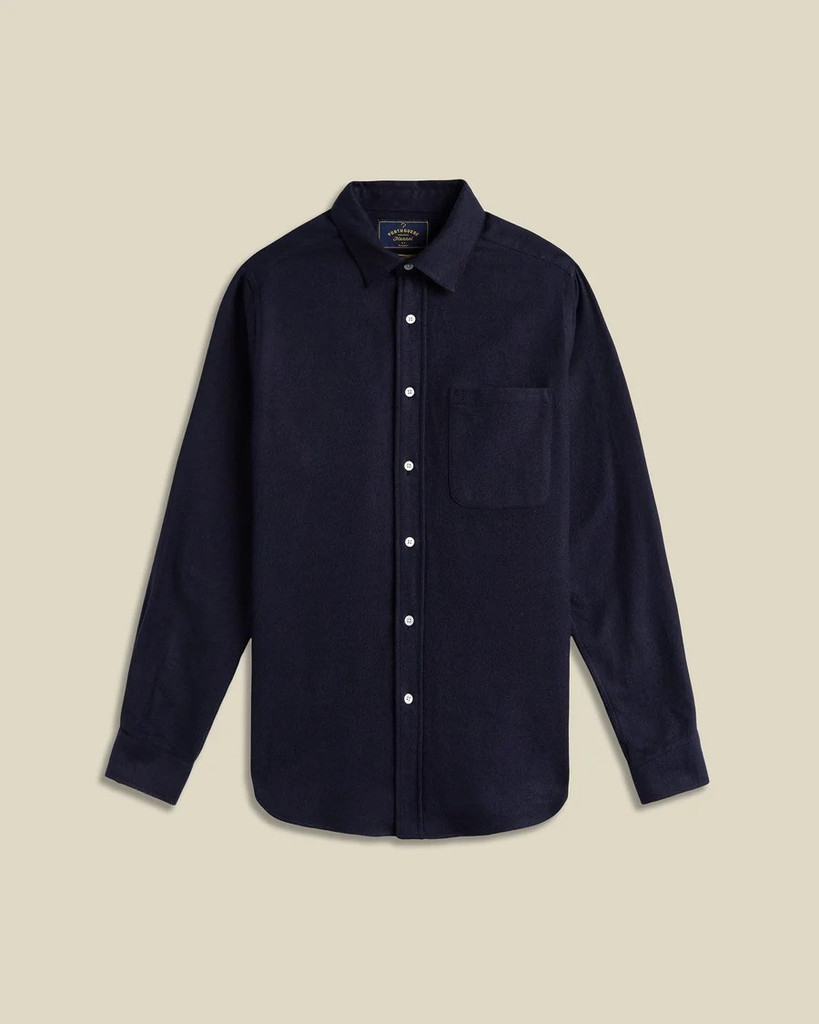 Portuguese Flannel solid flannel long sleeve shirt.