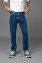 C.O.F. Studio kuroki selvedge jean in a 6x wash.  The fit is the M2.