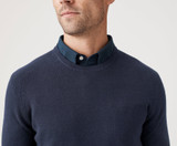 Mack Weldon tech merino crew neck sweater.