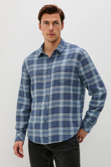 Rails Lennox shirt in inkwell melange print.