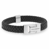 Steel & Barnett Harrison leather bracelet.