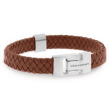 Steel & Barnett Harrison leather bracelet.