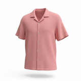 Camp & Co Bahamas solid s/s camp shirt.